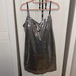 Sequined shift dress
